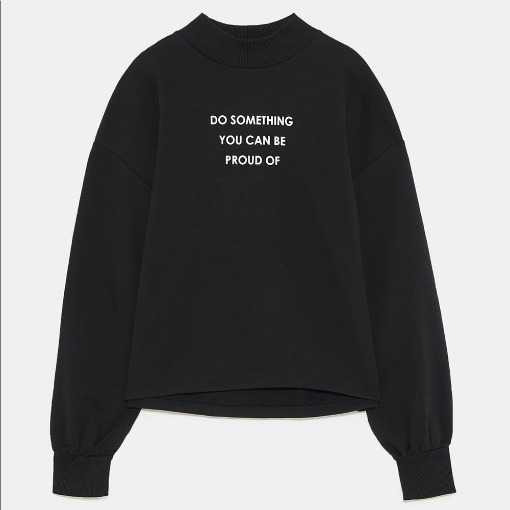 Zara mock-neck sweatshirt